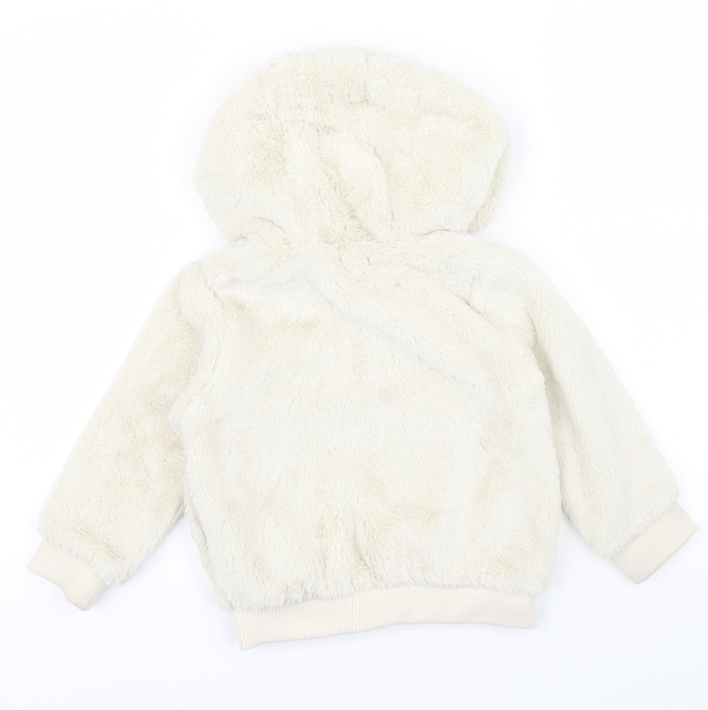 F&F Girls Beige   Cardigan Jumper Size 3-4 Years  - BEAR EARS