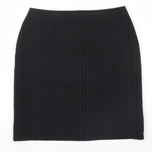 Dorothy Perkins Womens Black   A-Line Set Size 12  - pin striped