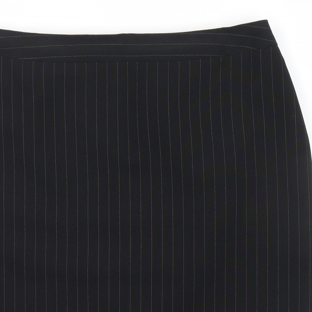 Dorothy Perkins Womens Black   A-Line Set Size 12  - pin striped