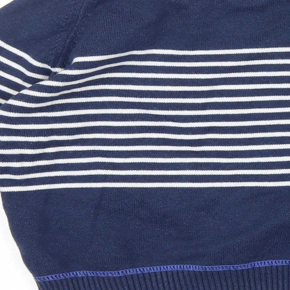 NEXT Boys Blue Striped  Pullover Jumper Size 18-24 Months