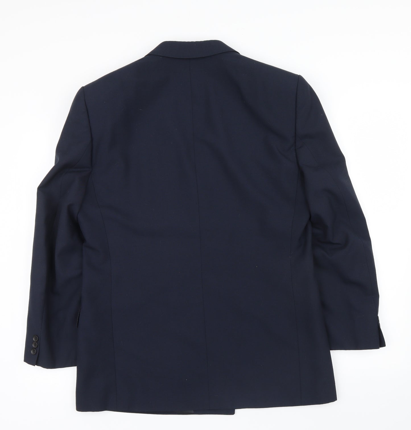 WAYNE HENNINGS Mens Blue   Jacket Suit Jacket Size 40