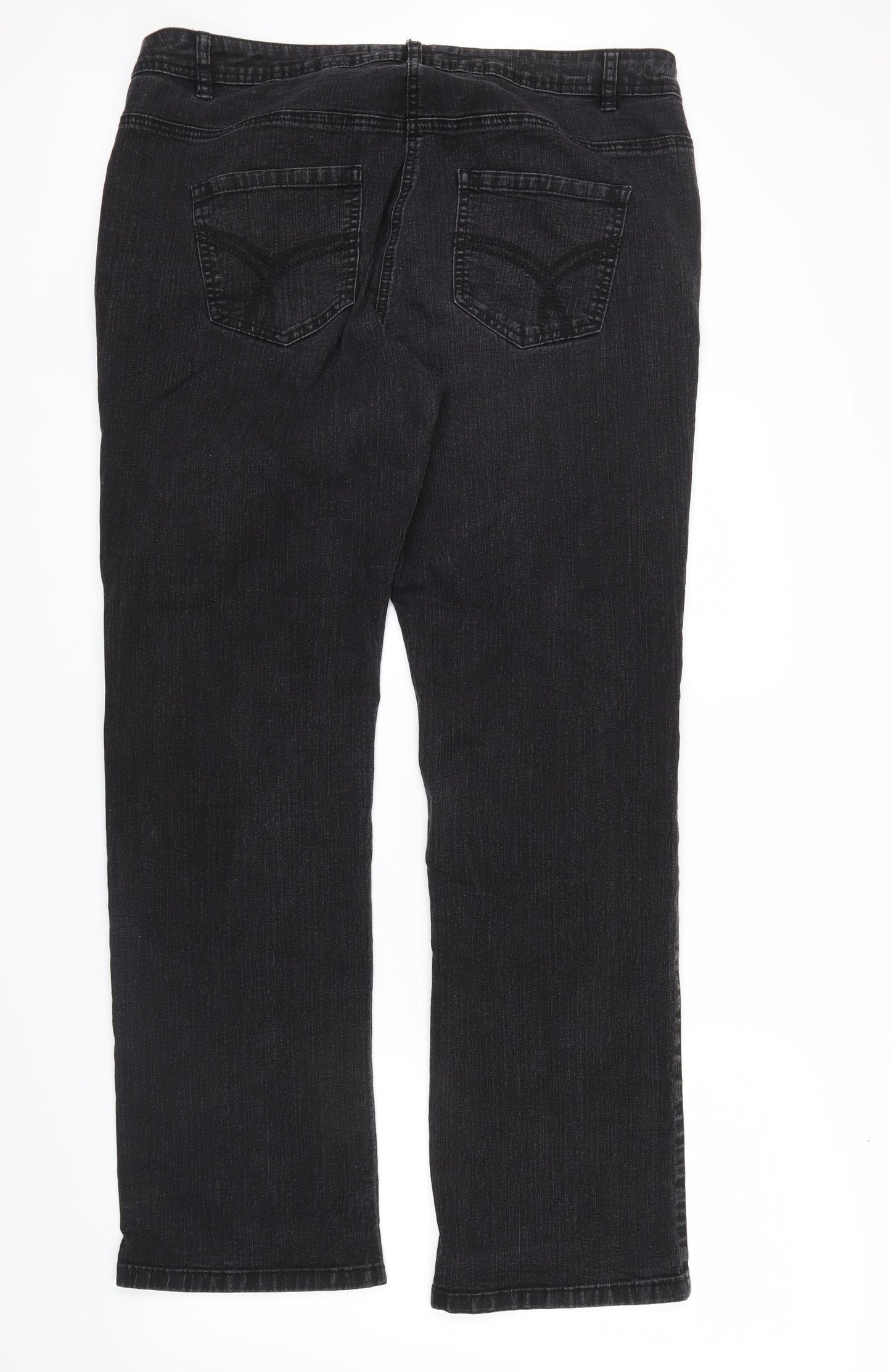 TU Womens Black   Straight Jeans Size 18 L31 in