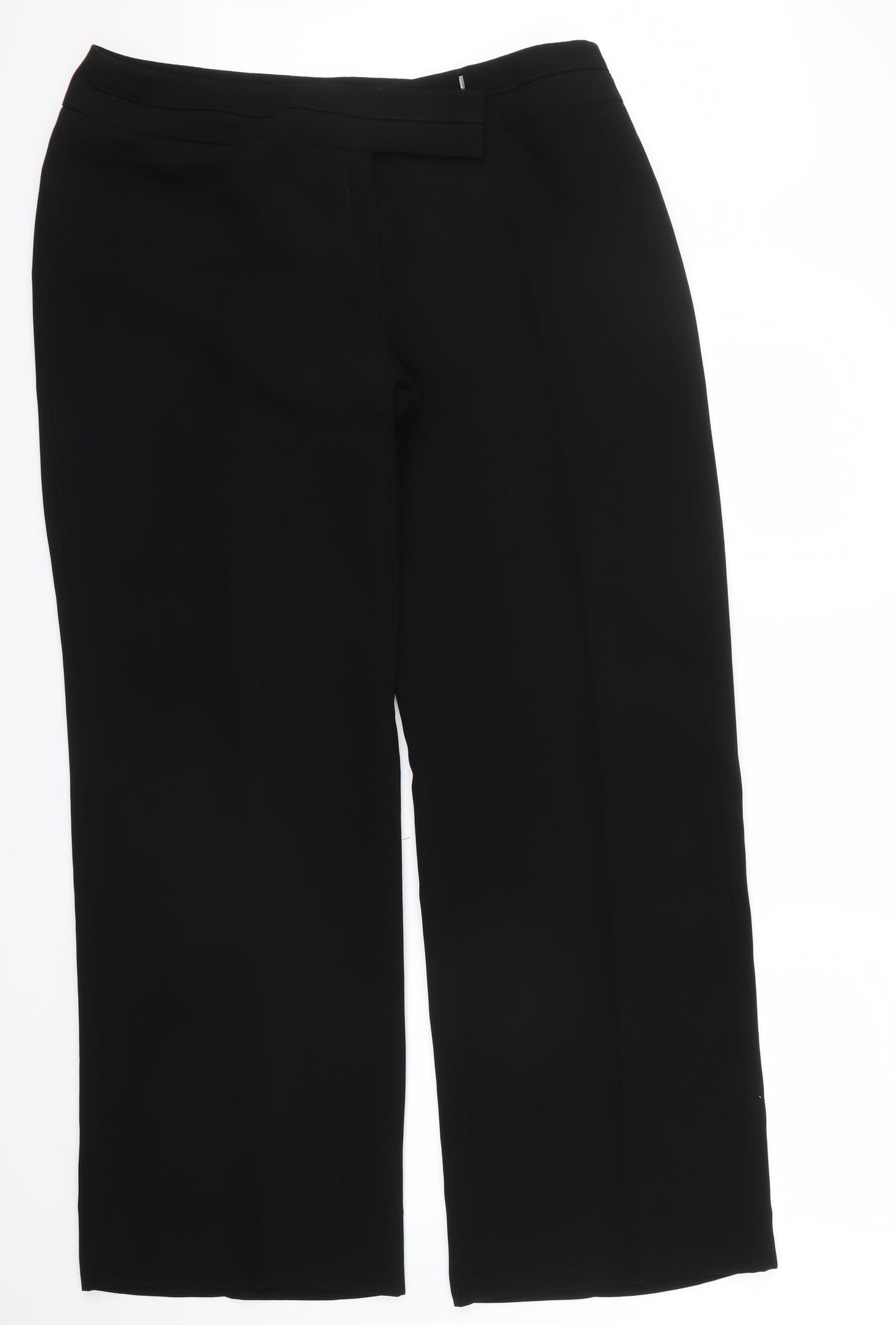 M&S Womens Black   Trousers  Size 18 L31 in