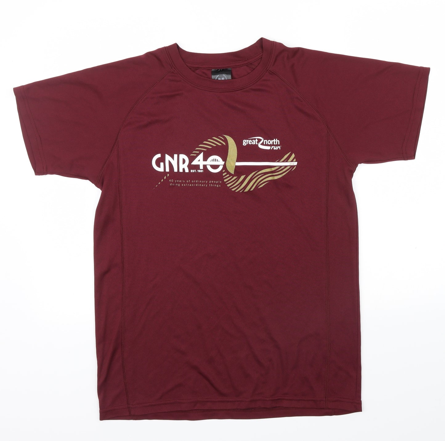 Preworn Mens Red    T-Shirt Size M  - GREAT NORTH RUN