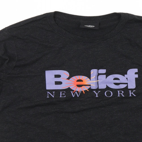 EVER UPWARD Womens Black   Basic T-Shirt Size S  - BELIEF NEW YORK