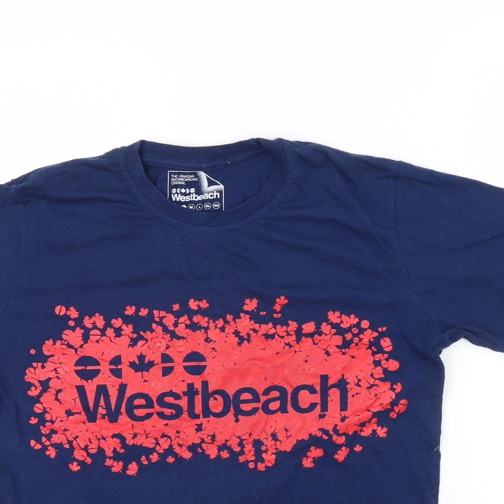 Westbeach Mens Blue    T-Shirt Size M  - WWSTBEACH