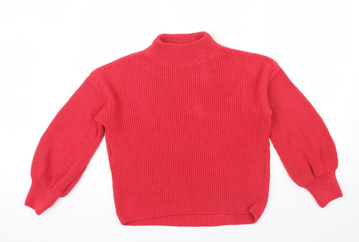 Boohoo Womens Pink Pullover Jumper Size 8