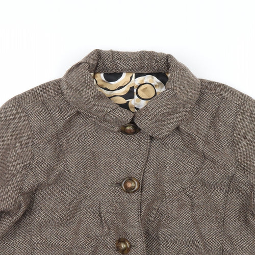 River Island Womens Brown   Jacket  Size 12  - Puff sleeve