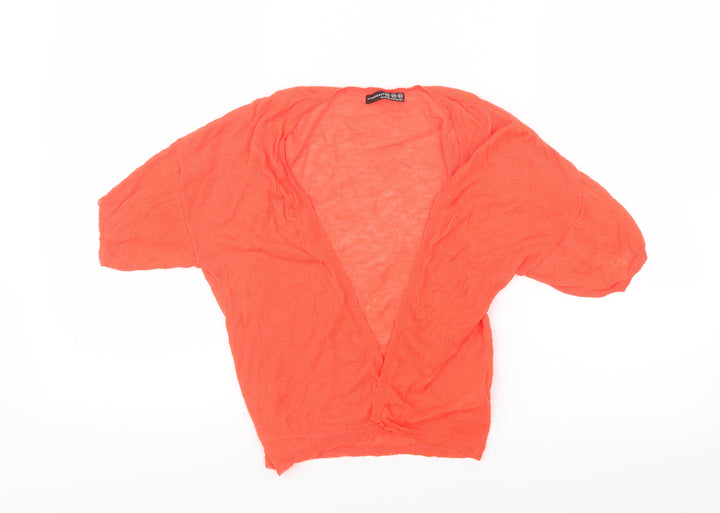 Atmosphere Womens Orange Cardigan Jumper Size XS