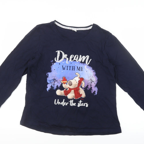George Womens Blue Geometric  Top Pyjama Top Size 16  - Boofle