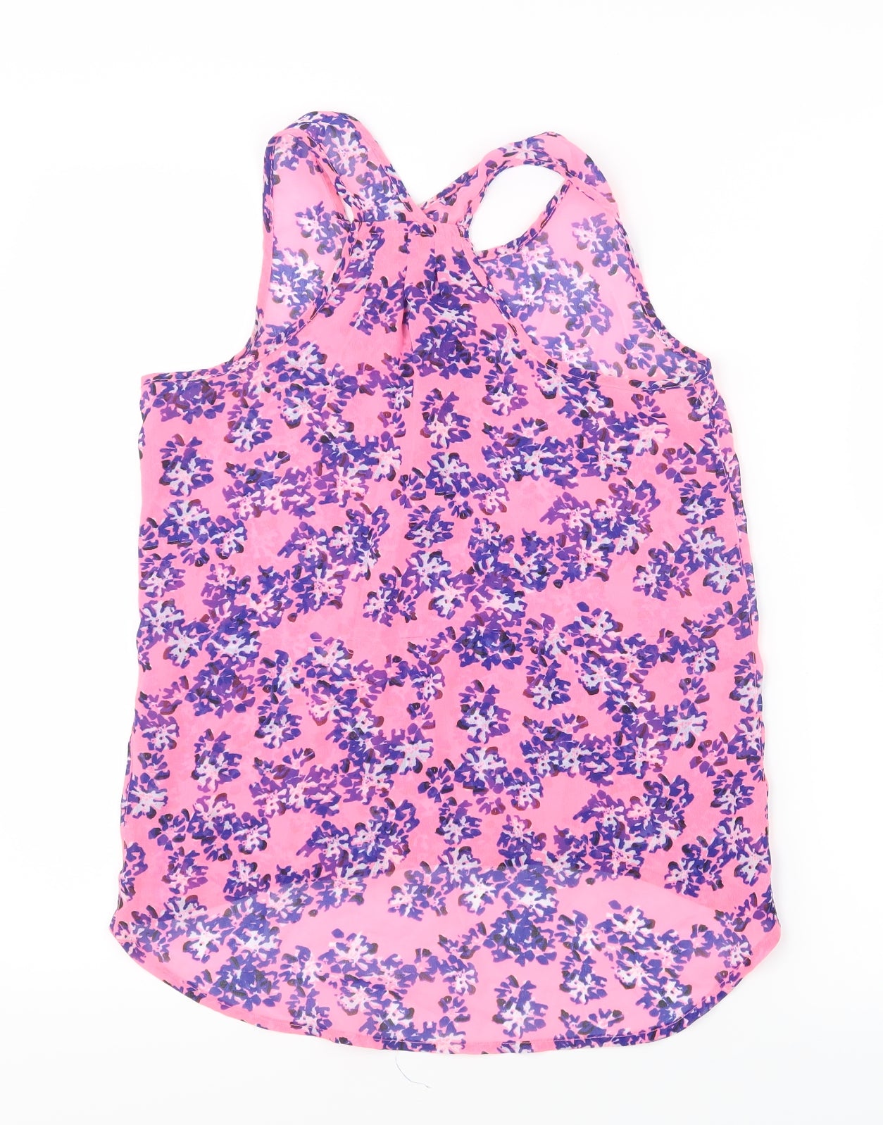 Young Dimension Girls Pink Geometric  Basic Blouse Size 11-12 Years