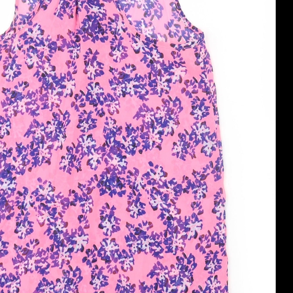 Young Dimension Girls Pink Geometric  Basic Blouse Size 11-12 Years