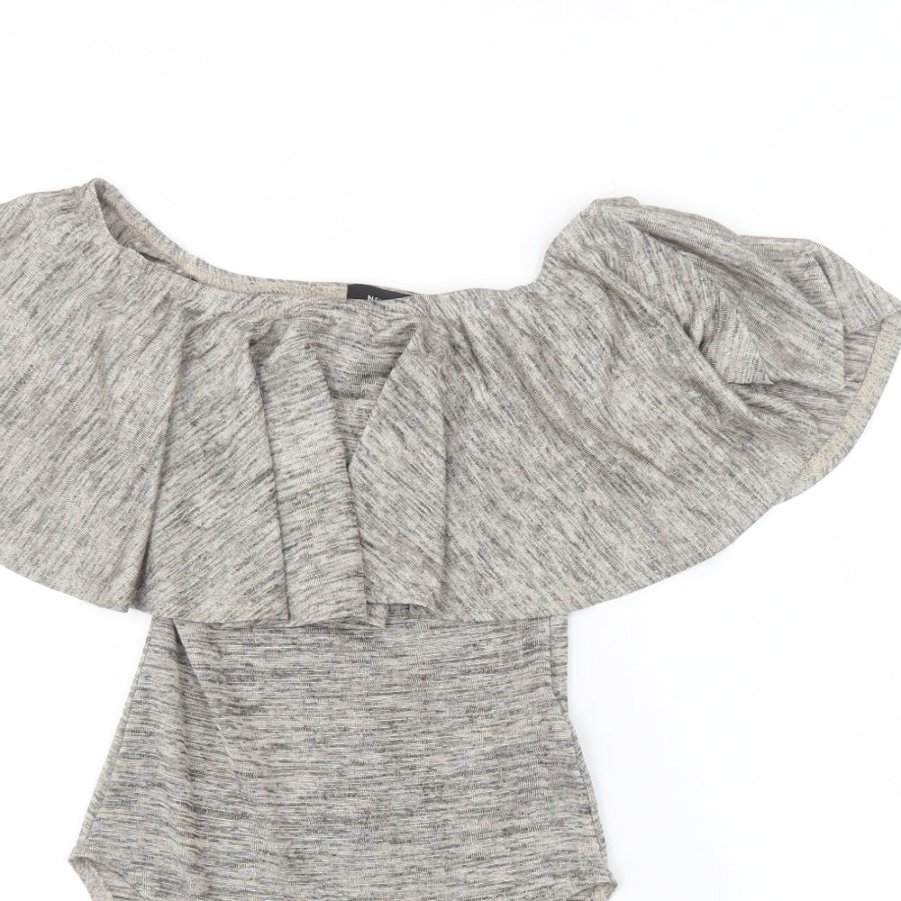New Look Womens Beige   Bodysuit One-Piece Size 8