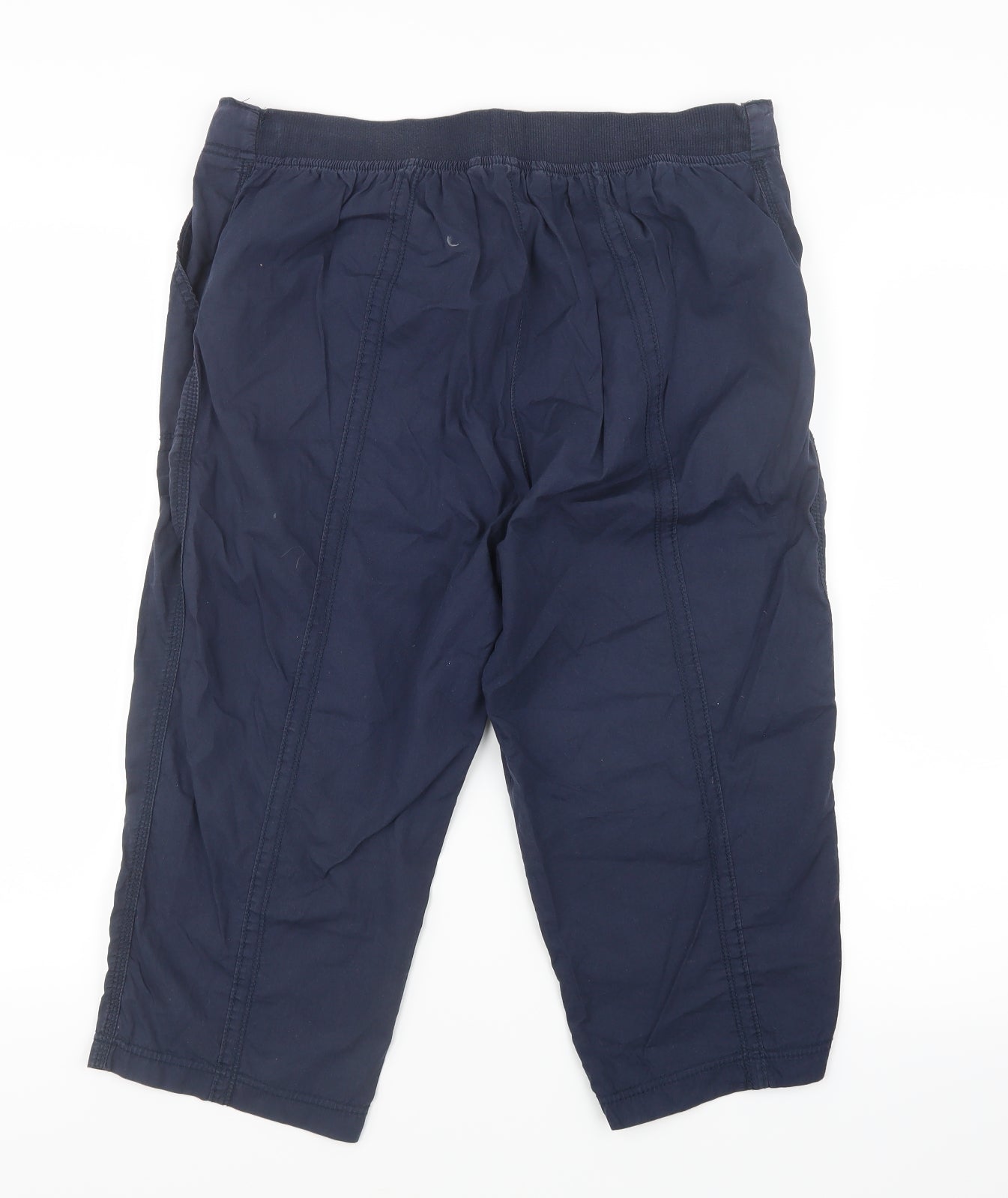 Bm Casual Womens Blue   Cropped Trousers Size 14