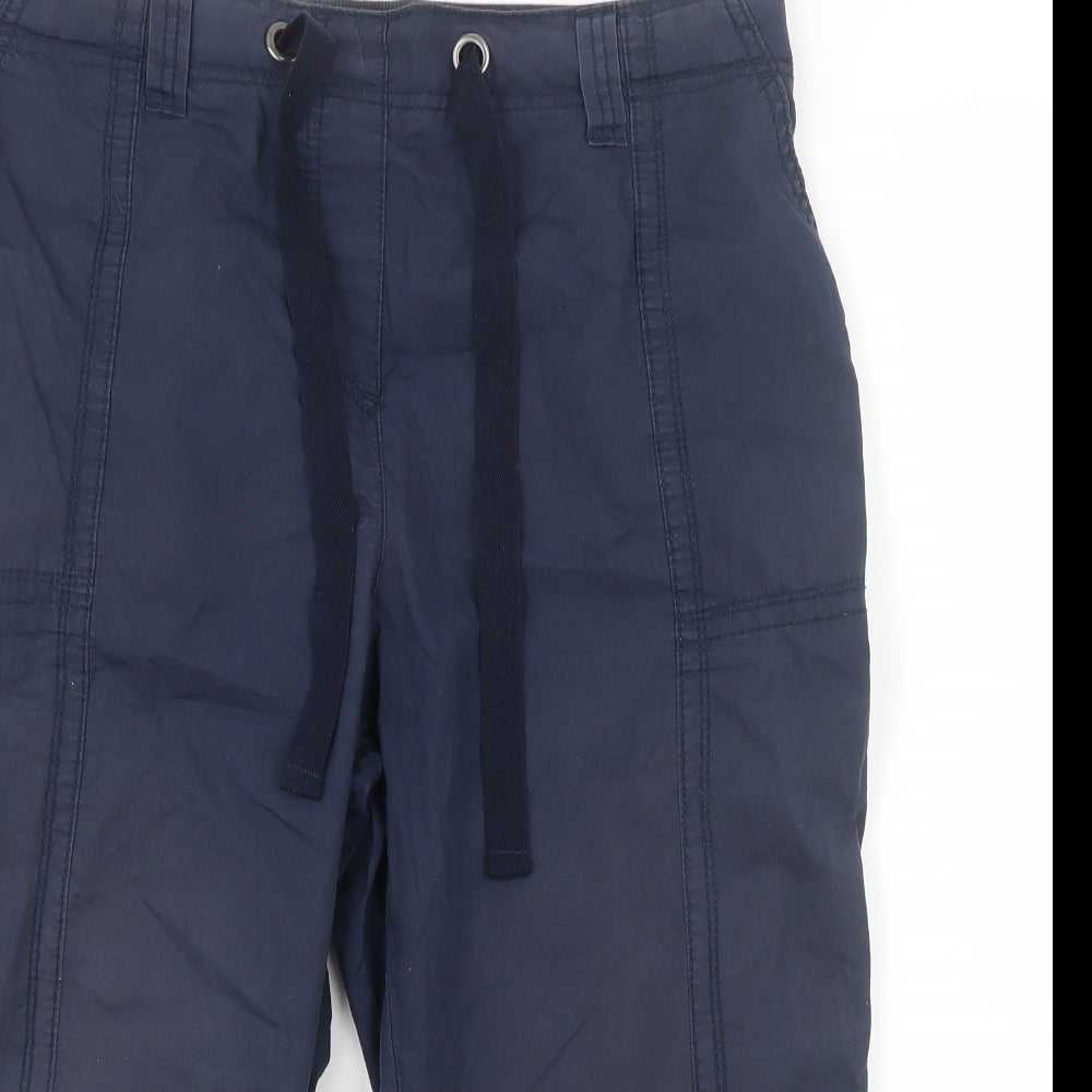 Bm Casual Womens Blue   Cropped Trousers Size 14