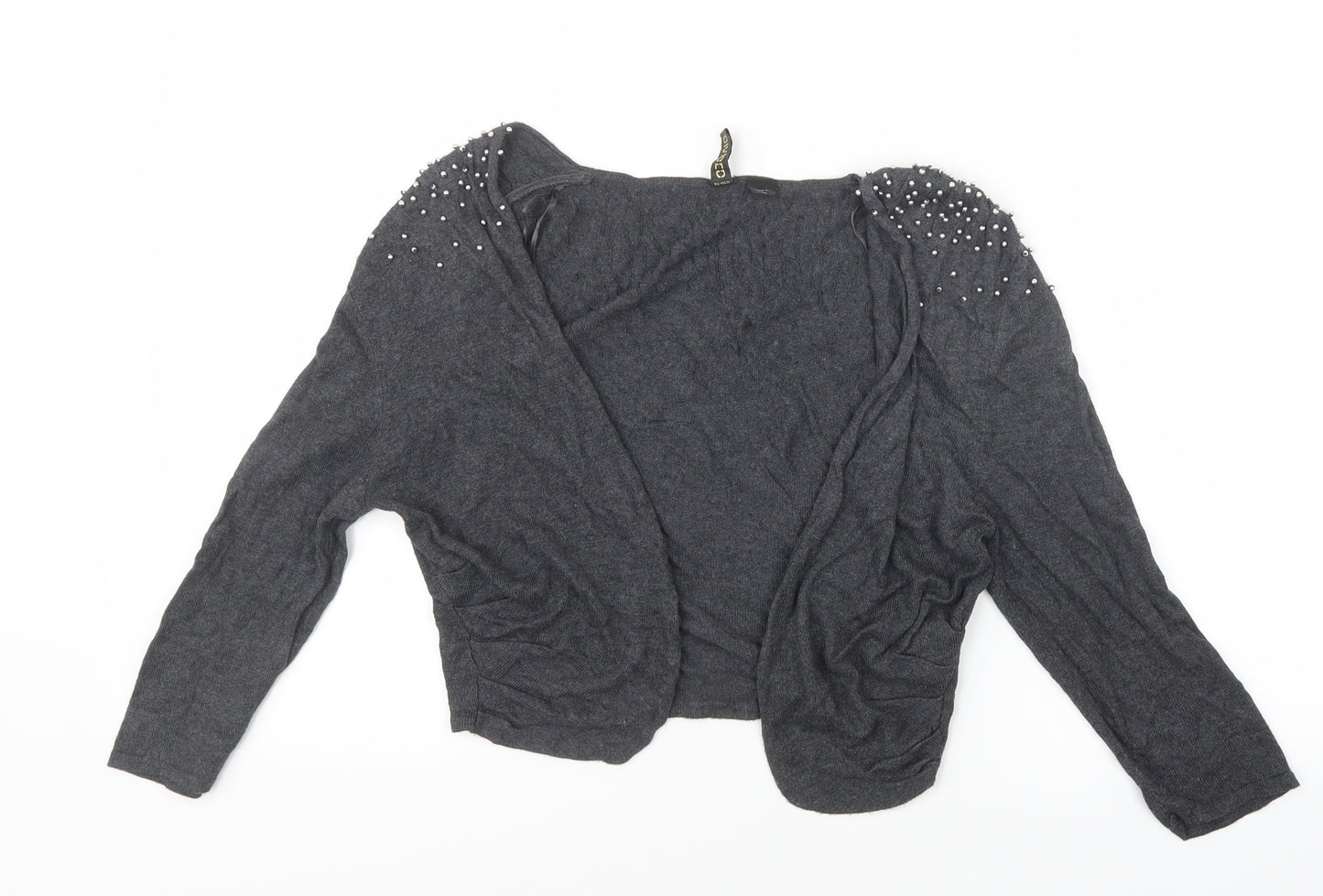 Divided by H&M Womens Grey  Knit Cardigan Jumper Size 12