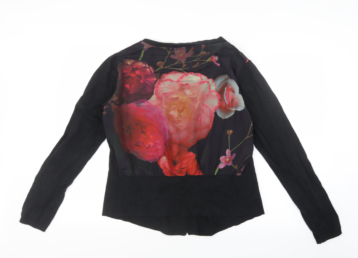 Ted Baker Womens Black  Knit Cardigan Jumper Size L