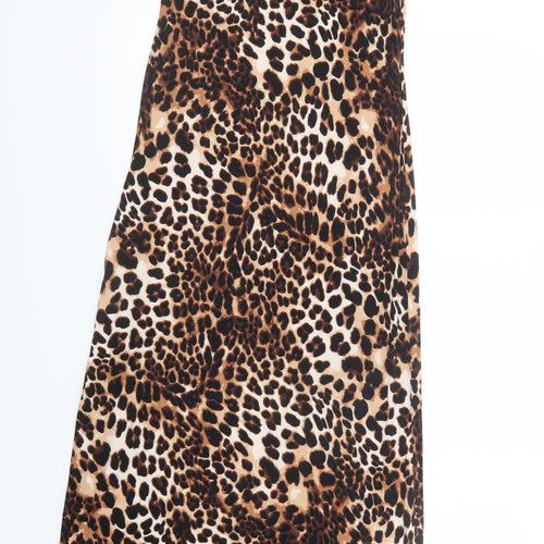 H&M Womens Brown Animal Print  Maxi  Size XS