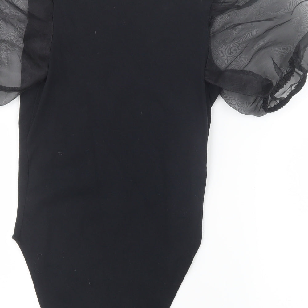 New Look Womens Black   Bodysuit One-Piece Size 6