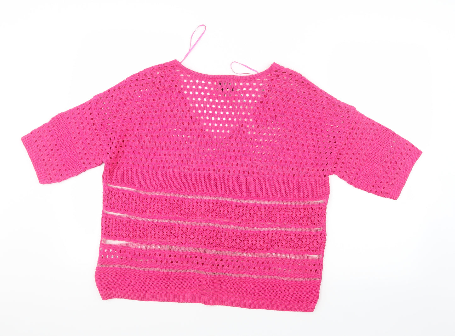 Papaya Womens Pink  Knit Pullover Jumper Size M