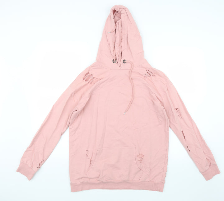 Select Womens Pink   Pullover Hoodie Size 10