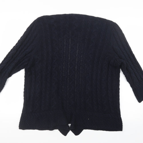 Maine Womens Blue  Knit Cardigan Jumper Size 20