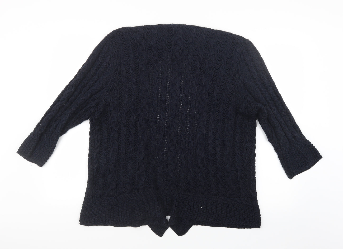 Maine Womens Blue  Knit Cardigan Jumper Size 20