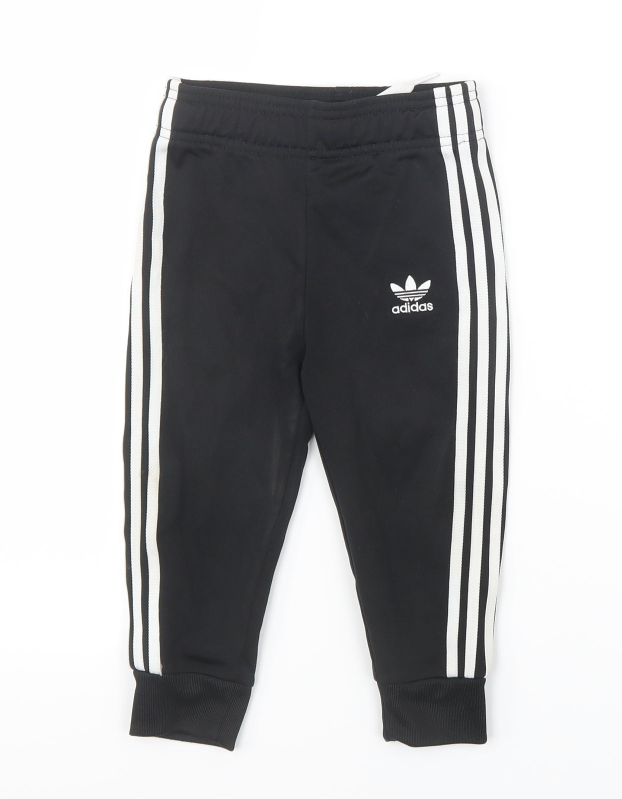 adidas Boys Black   Jogger Trousers Size 18-24 Months