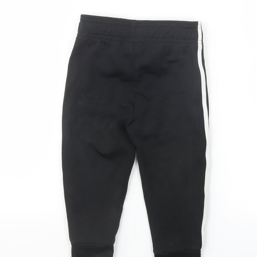 adidas Boys Black   Jogger Trousers Size 18-24 Months