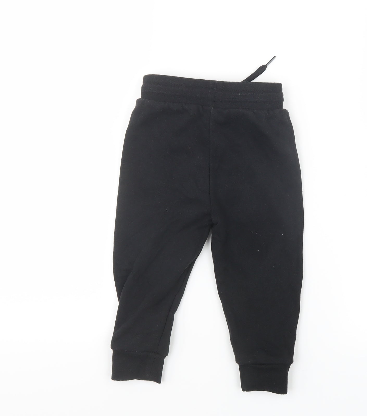 adidas Boys Black   Jogger Trousers Size 18-24 Months