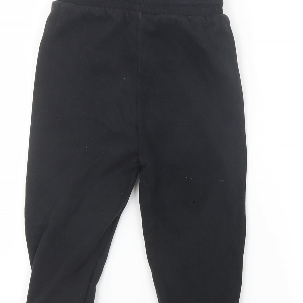 adidas Boys Black   Jogger Trousers Size 18-24 Months