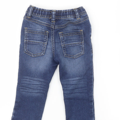 Blue Zoo Boys Blue  Denim Cargo Jeans Size 12-18 Months