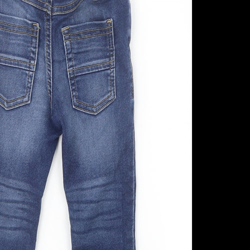 Blue Zoo Boys Blue  Denim Cargo Jeans Size 12-18 Months