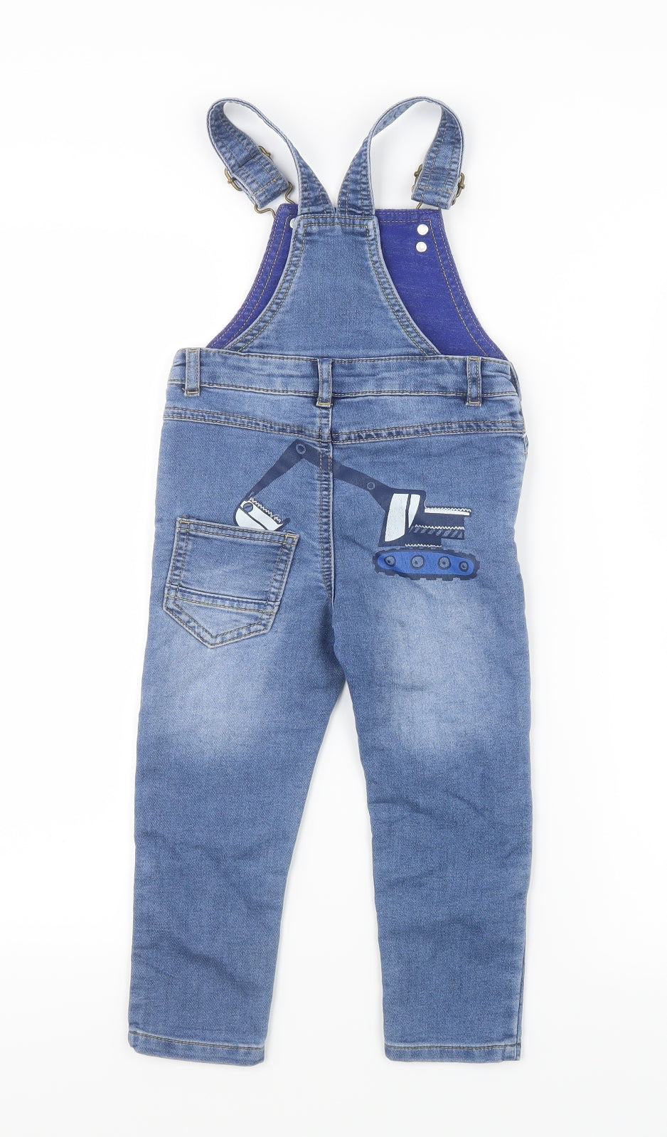 NEXT Boys Blue  Denim Dungarees Trousers Size 2-3 Years