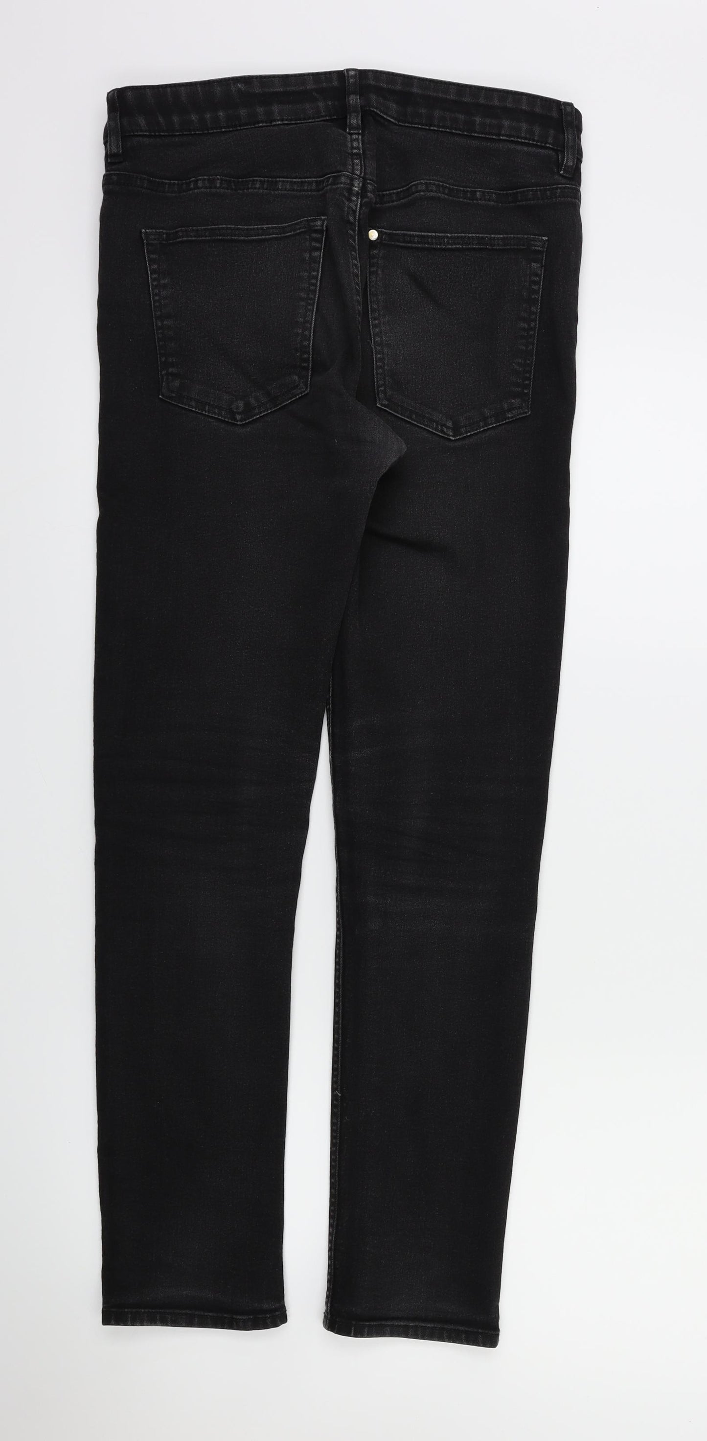 H&M Boys Black   Straight Jeans Size 13-14 Years