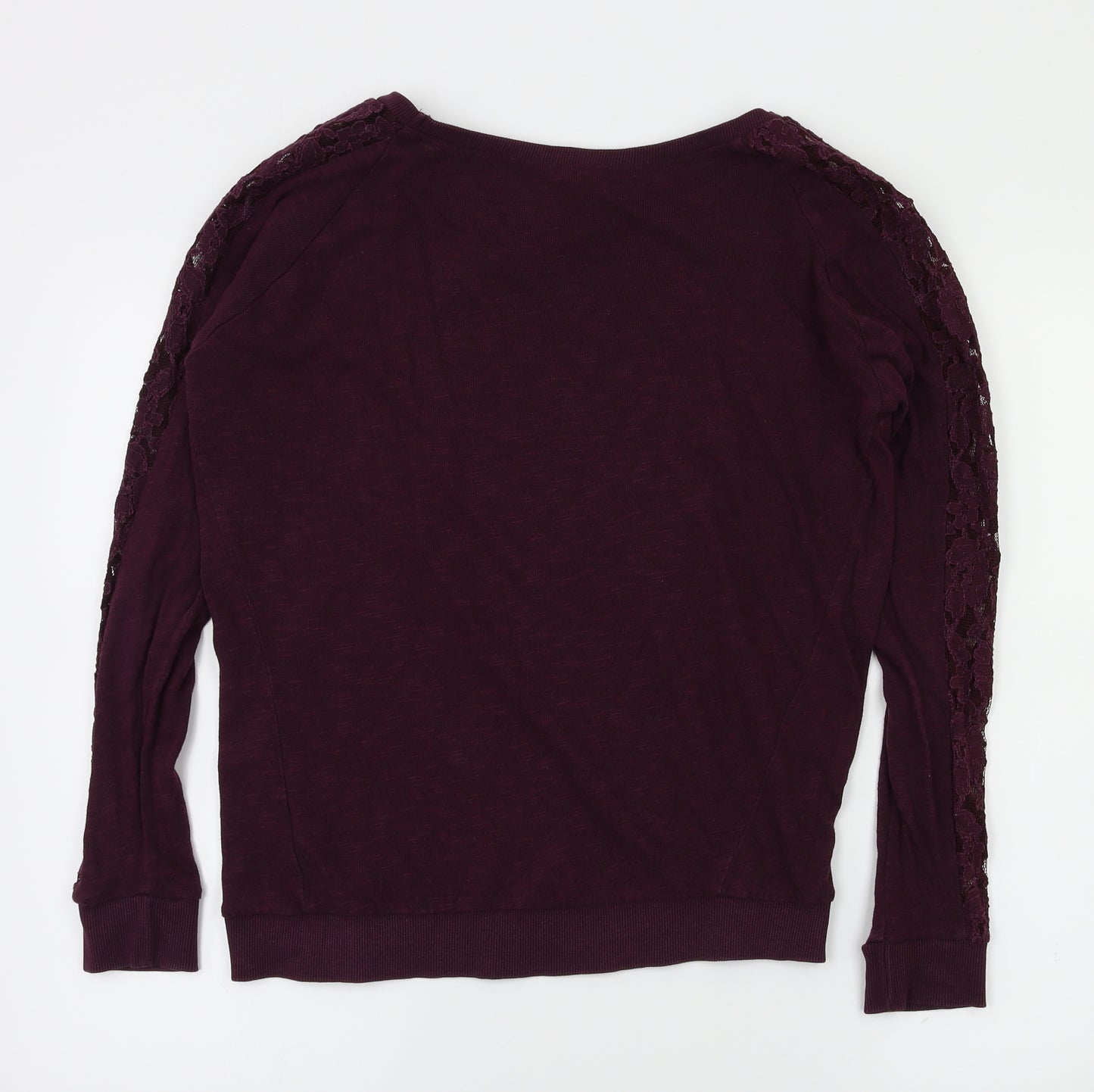 New Look Womens Purple Floral  Pullover Jumper Size 8