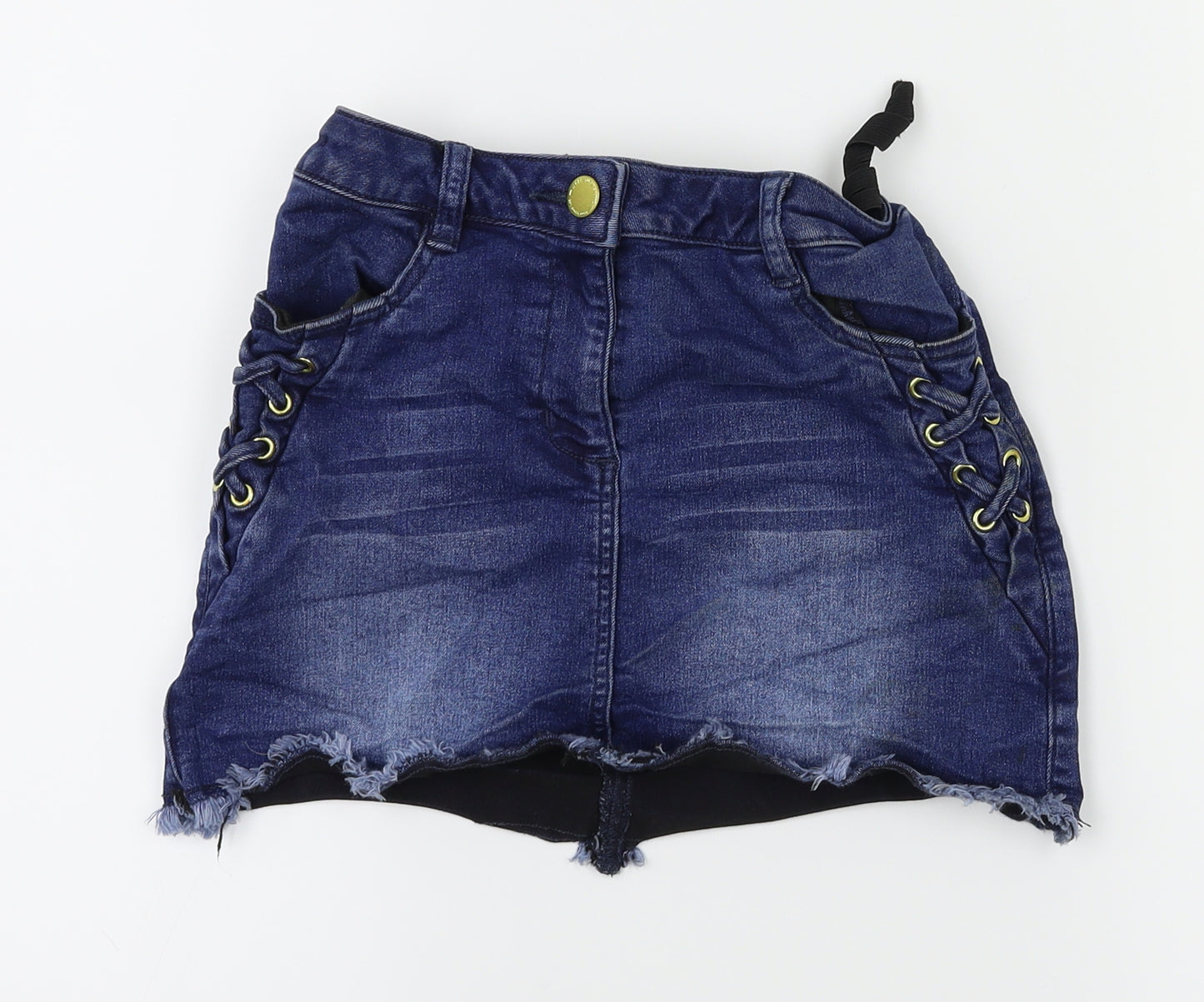 NEXT Girls Blue Ikat  Flare Skirt Size 10 Years