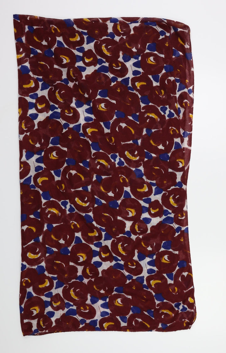 Preworn Womens Brown Floral   Scarf