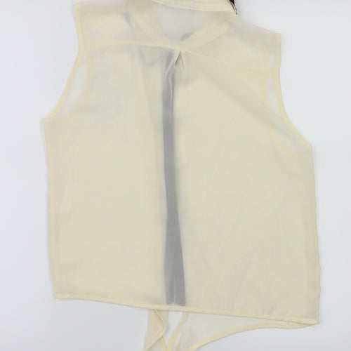 Candy Couture Womens Ivory   Basic T-Shirt Size 14