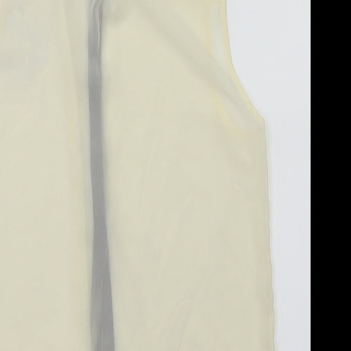 Candy Couture Womens Ivory   Basic T-Shirt Size 14