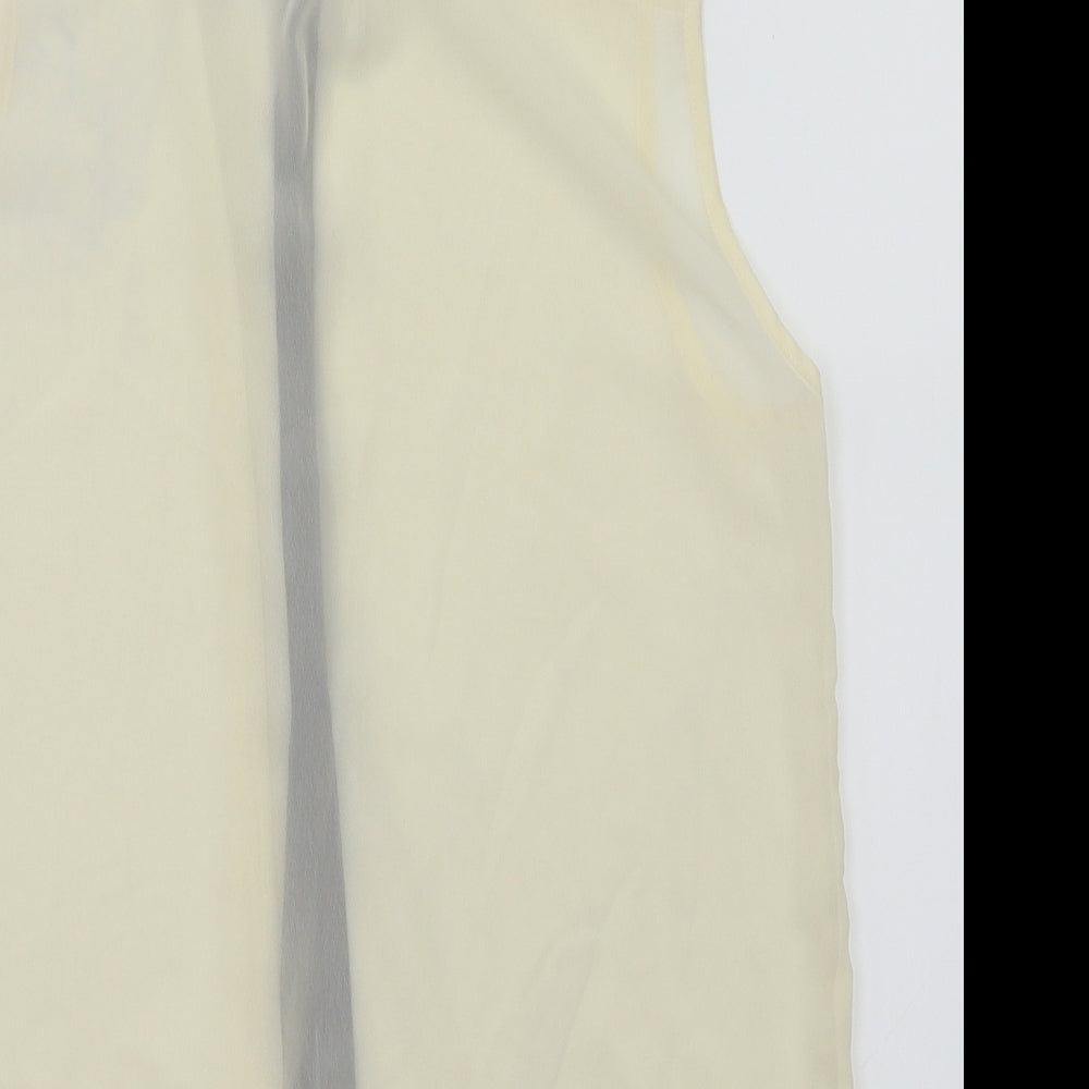 Candy Couture Womens Ivory   Basic T-Shirt Size 14
