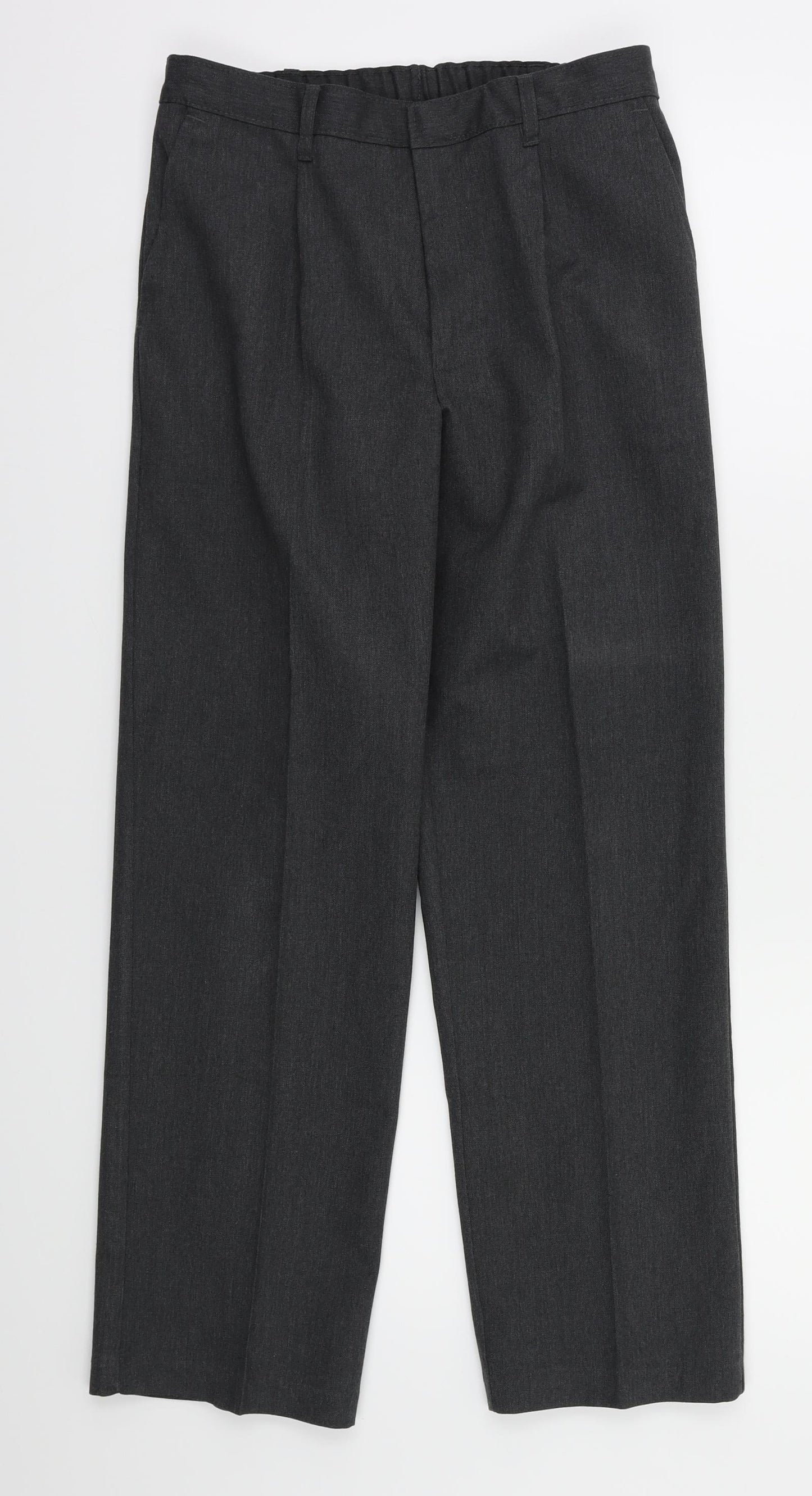 M&S Boys Grey Ikat  Capri Trousers Size 11 Years
