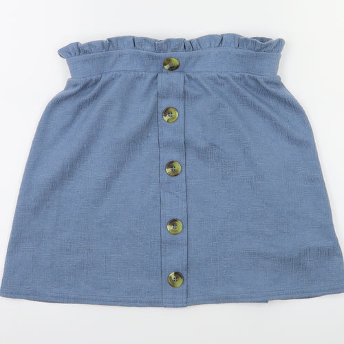 New Look Womens Blue   A-Line Skirt Size 10  - Stretch waistband