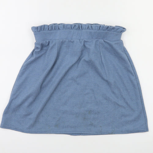 New Look Womens Blue   A-Line Skirt Size 10  - Stretch waistband