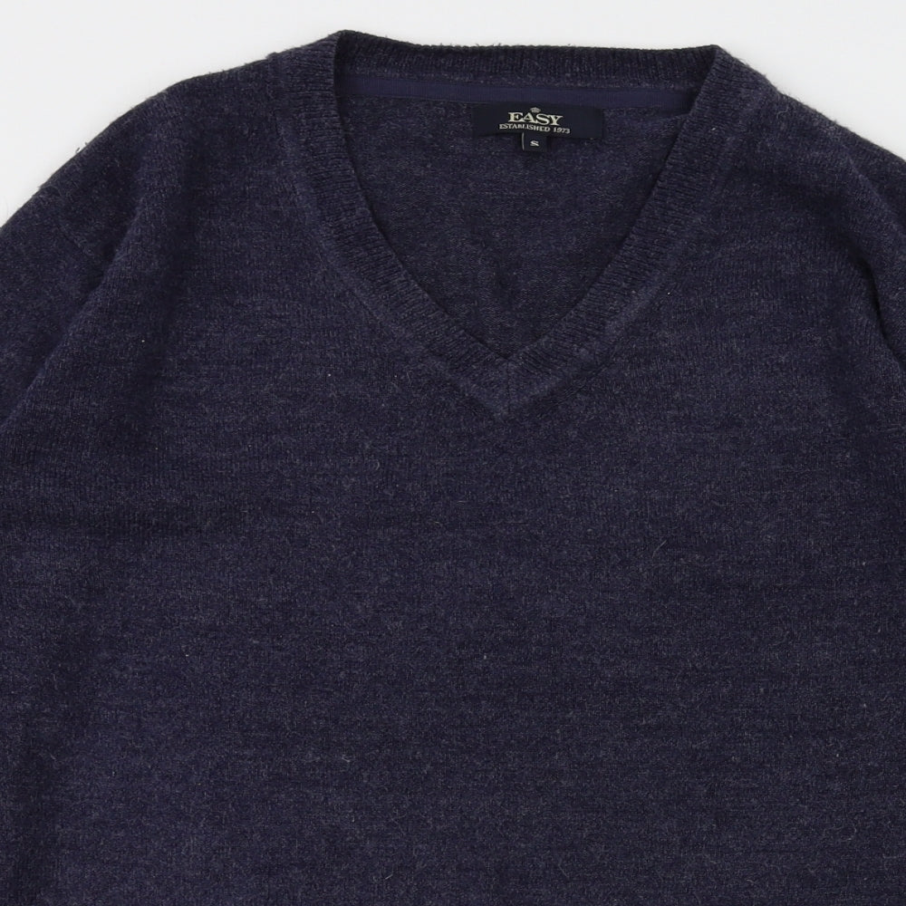 easy  Mens Blue   Pullover Sweatshirt Size S