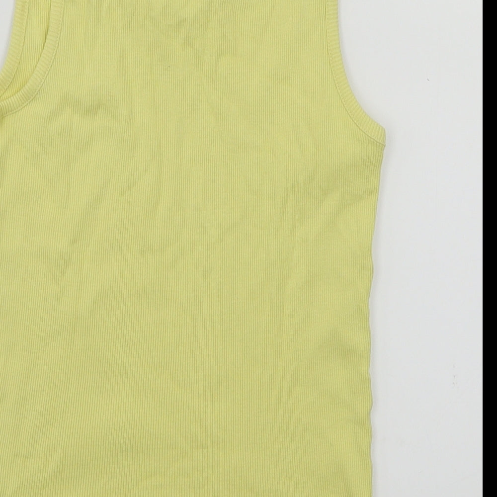 George Girls Yellow   Basic T-Shirt Size 11-12 Years