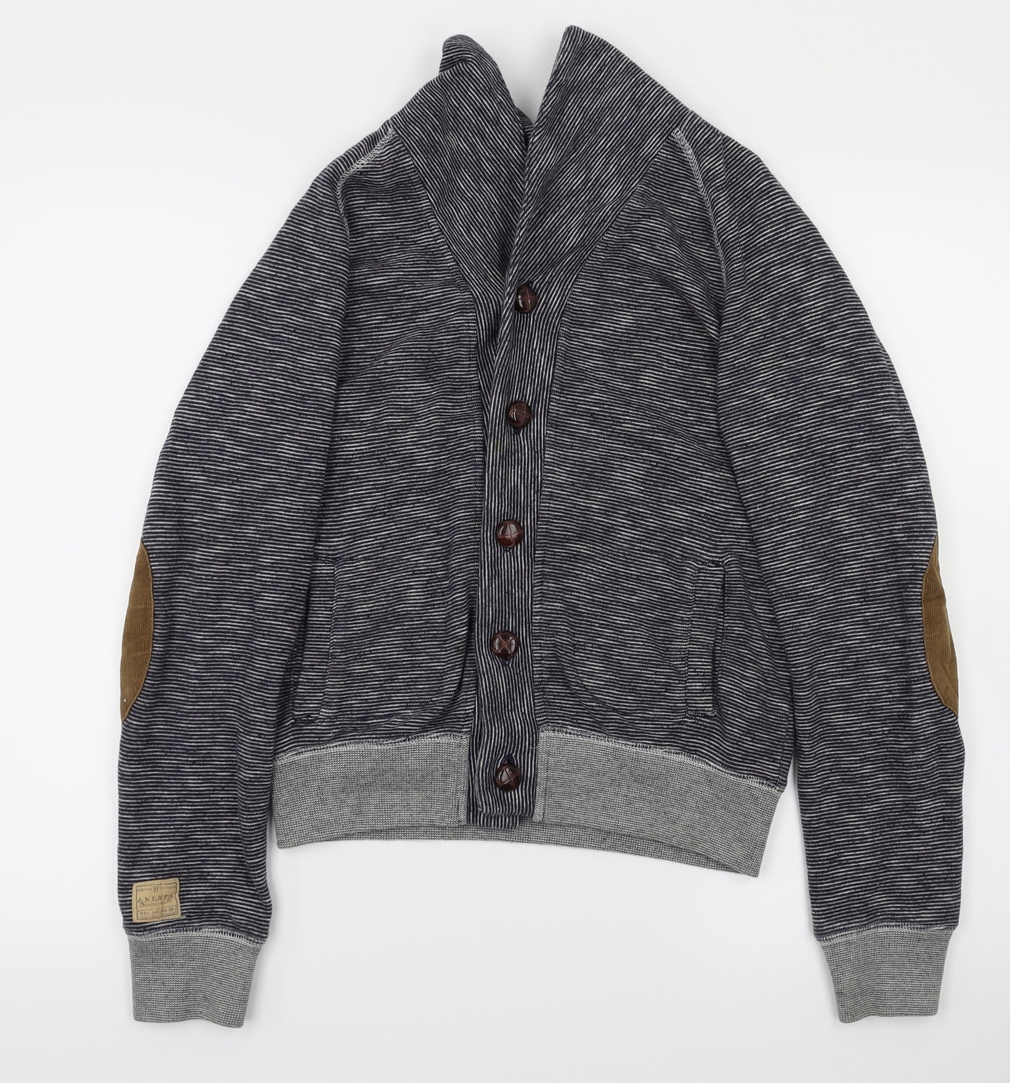next  Girls Blue Striped  Cardigan Jumper Size 11 Years