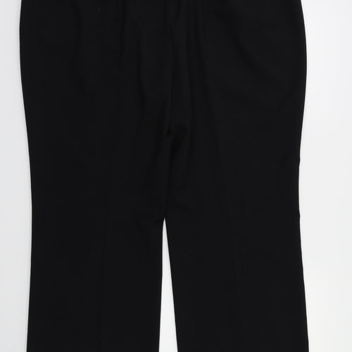 m&s Womens Black   Trousers  Size 20 L26 in
