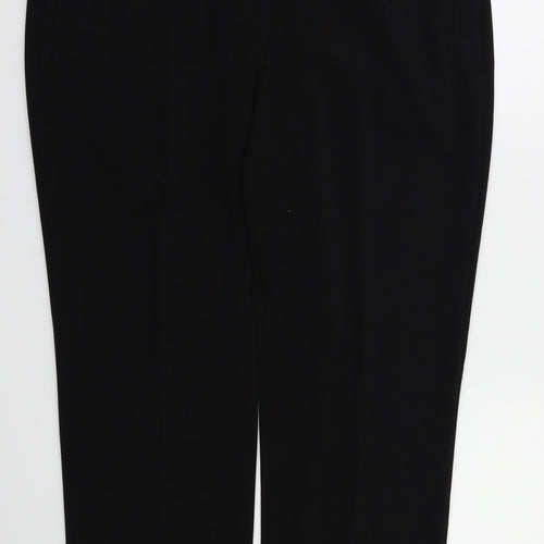 m&s Womens Black   Trousers  Size 18 L27 in