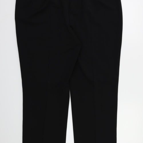 m&s Womens Black   Trousers  Size 18 L27 in